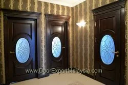 Modern Bedroom Wooden Door Malaysia Solid Wood Door for Bedroom