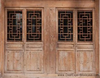 Chinese Style Traditional Wooden Door