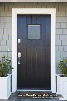 Wooden Door with Glass Window Malaysia Front Door with Window